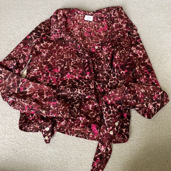 NWOT Wilfred tie front blouse - Picture 8 of 8